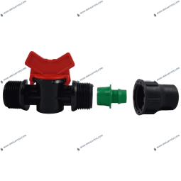 Mini vanne filetee / Lock pour goutte a goutte