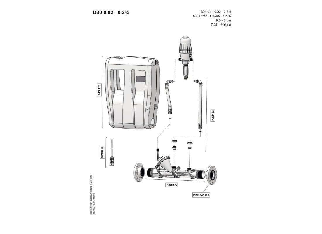 Pièces détachées DOSATRON D30GL02